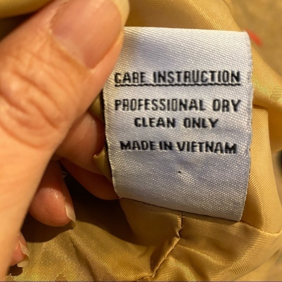 JESSICA SIMPSON Mustard 50% Wool Jacket Size Xsmall - Picture 10 of 10